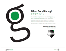 Tablet Screenshot of greendotadvertising.com